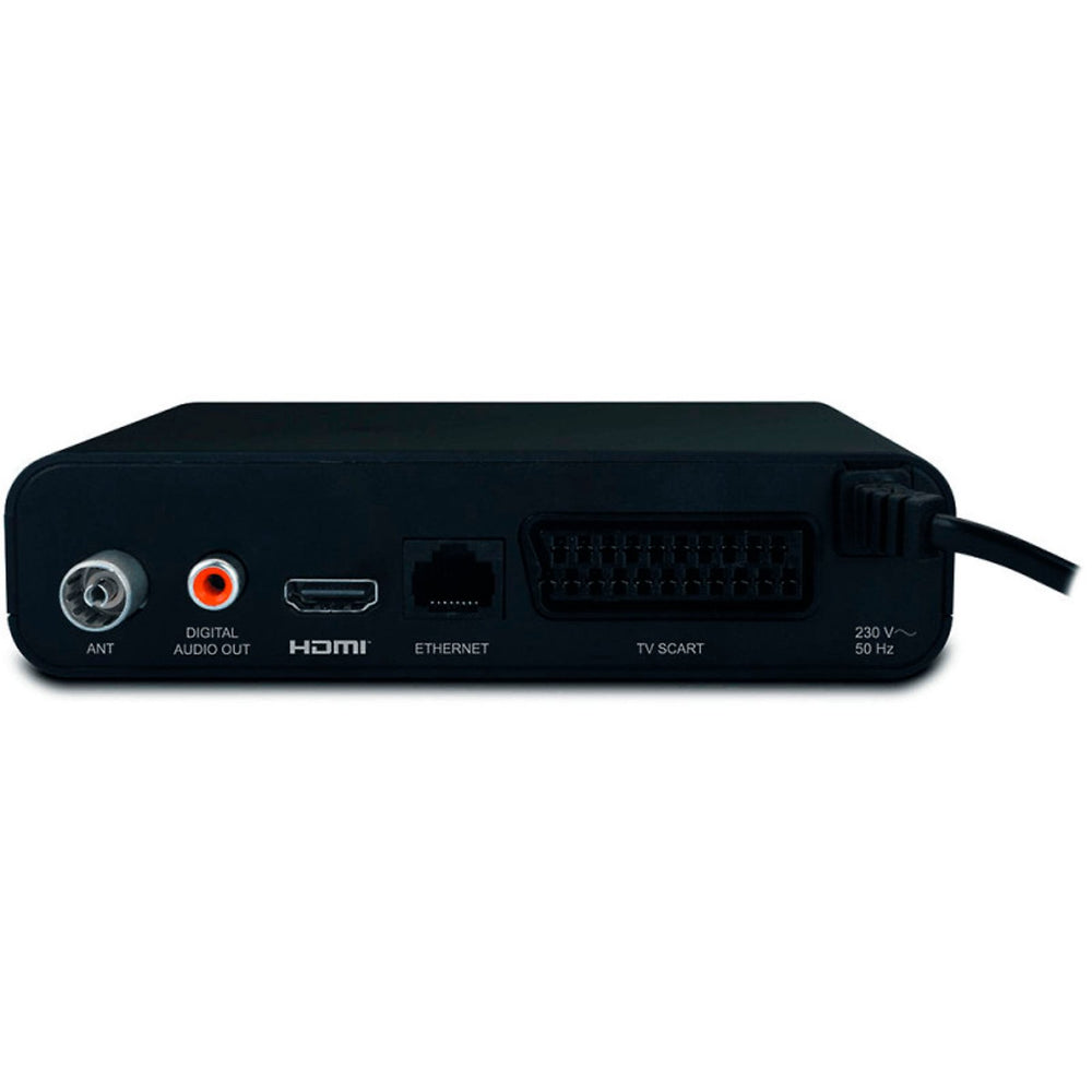 Receptor Metronic TDT ZapBox HD-SP.1 USB DVB-T2 HEVC Botón SOS negro Usado