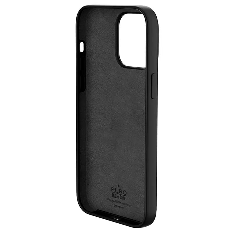 Funda PURO Silicona Icon para Apple iPhone 14 Pro negra Usada