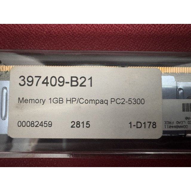 2 Módulos de memoria HP 1 GB (2 x 512 MB) PC2-5300F DDR2 667 MHz