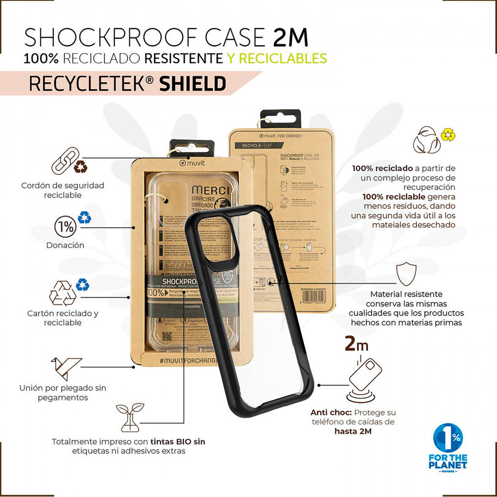 Funda Muvit for Change Shockproof 2m para Apple iPhone 13 Pro Max