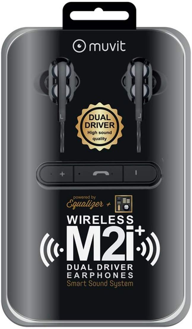 Auriculares Muvit M2i+ bluetooth inalámbrico con sistema dual driver (NUEVO)