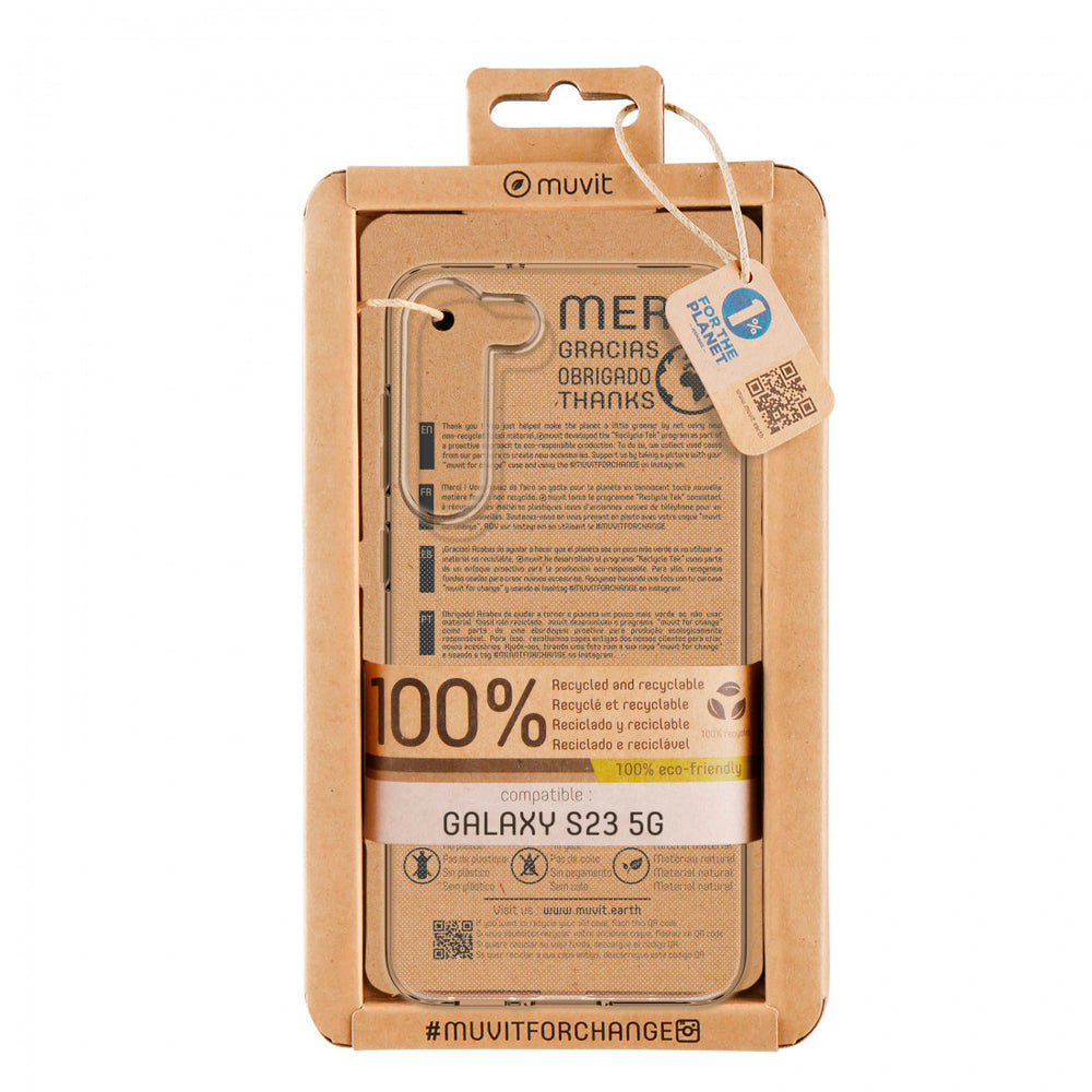 Funda Muvit for Change recicletek para Samsung Galaxy S23 5G transparente