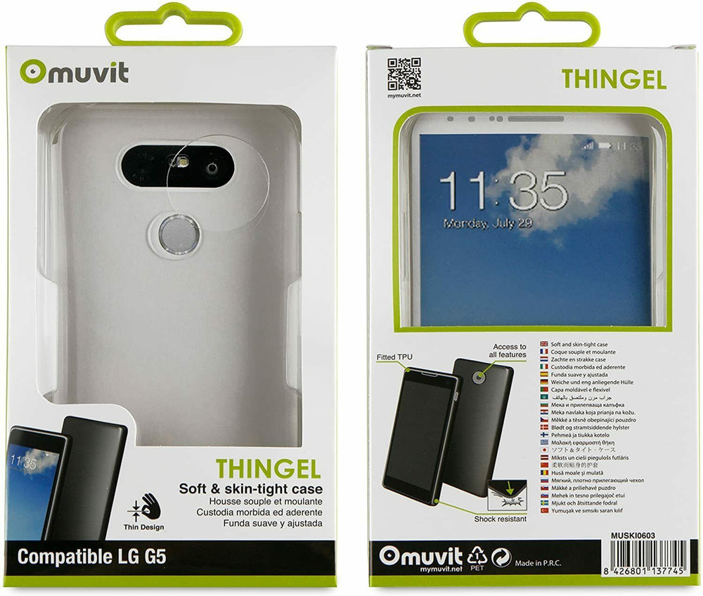 Funda Muvit minigel fina para LG G5 SE/G5 transparente.
