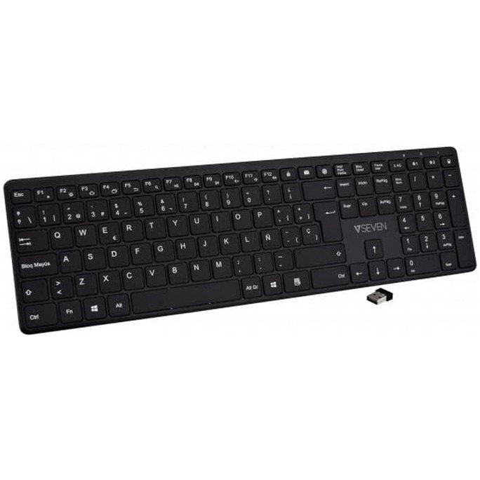 Teclado V7 Bluetooth KW550ESBT en español (ñ) (NUEVO)