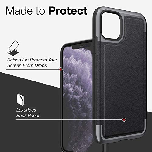 Funda Defense Prime para Apple iPhone 11 Pro Max color negro.