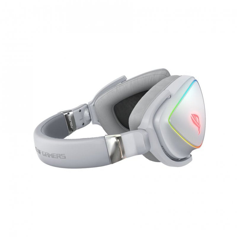 Auriculares Gaming Asus Rog Delta blancos Usado **Falla la luz de uno**
