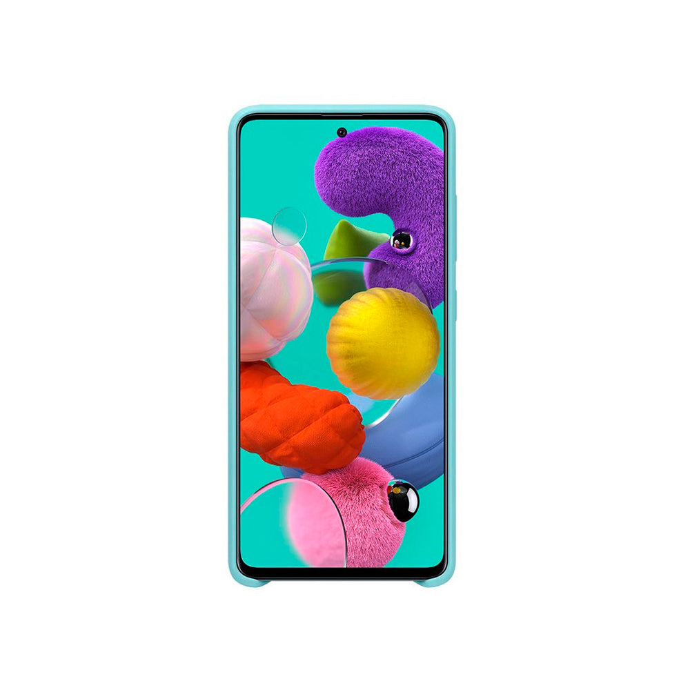 Funda original Samsung de silicona para Samsung Galaxy A51 Azul