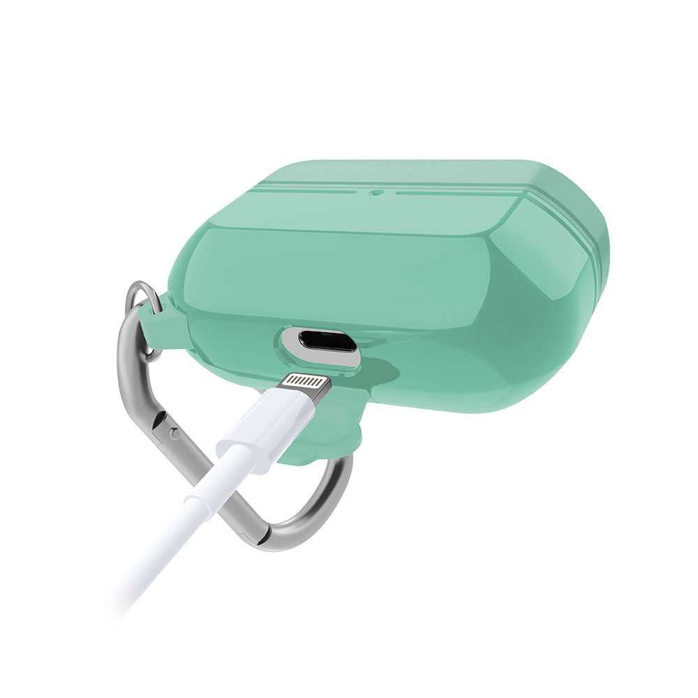 Estuche X-Doria Defense Journey para Air pods Pro menta.