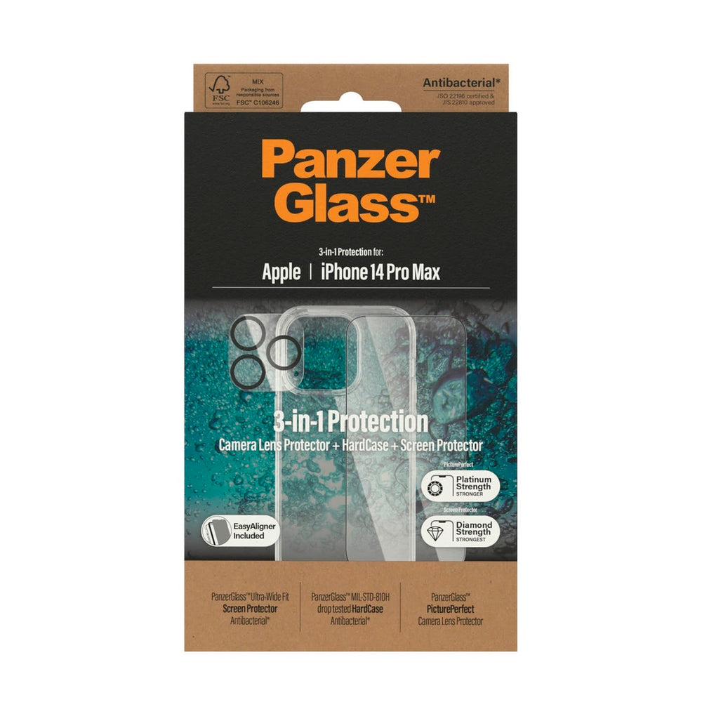 Funda PanzerGlass para iPhone 14 Pro Max **No incluye proyector de pantalla**