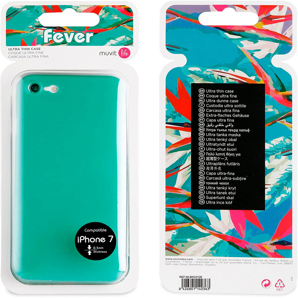 Funda Muvit Life para Apple iPhone 7 color turquesa
