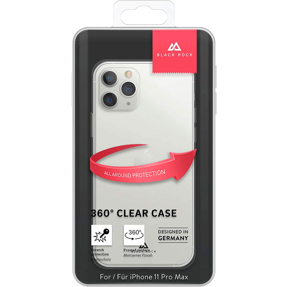 Funda Black Rock 360º Clear para Apple iPhone 11 Pro Max transparente.