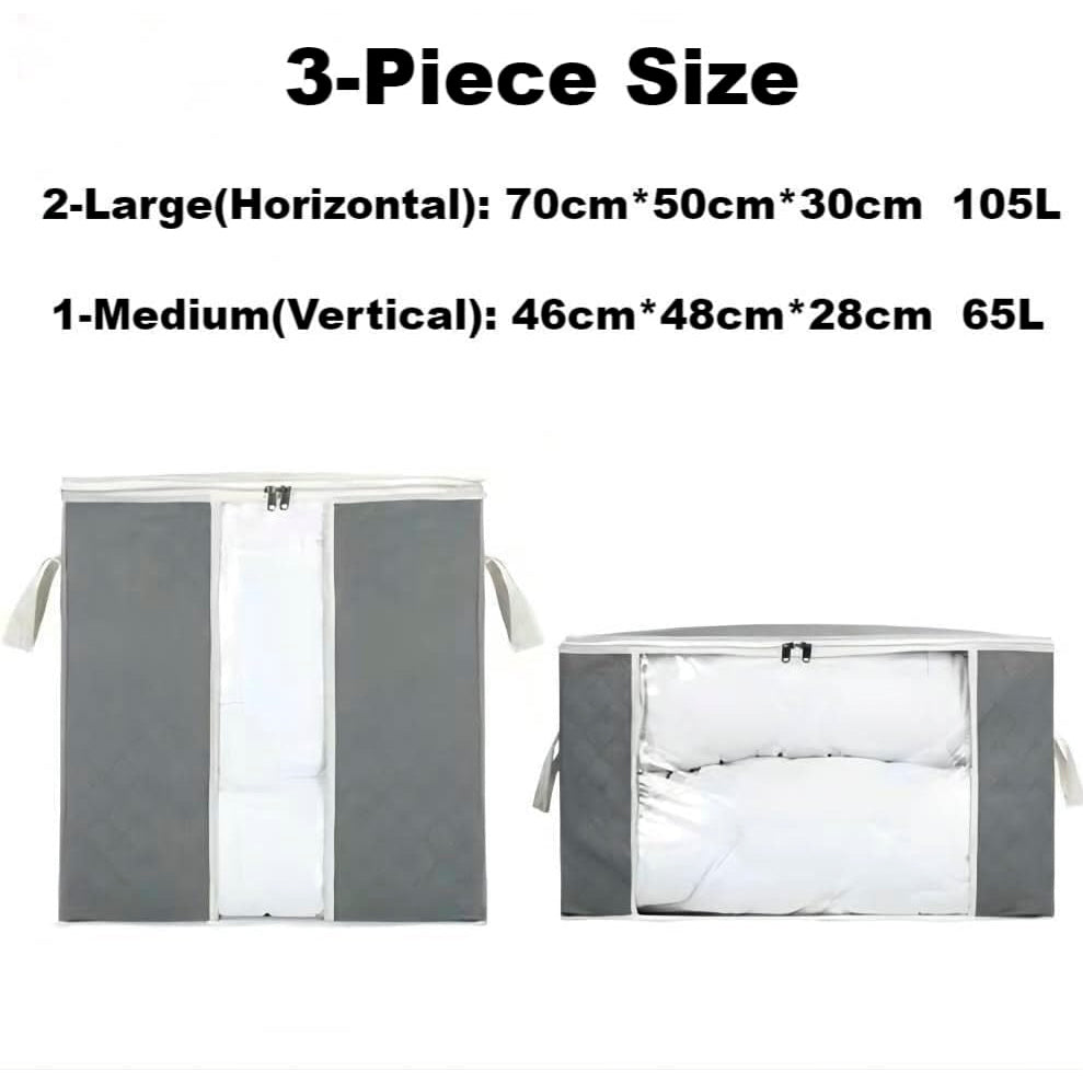Bolsa de Almacenamiento de Ropa AURMOO 3pcs 105L / 65L