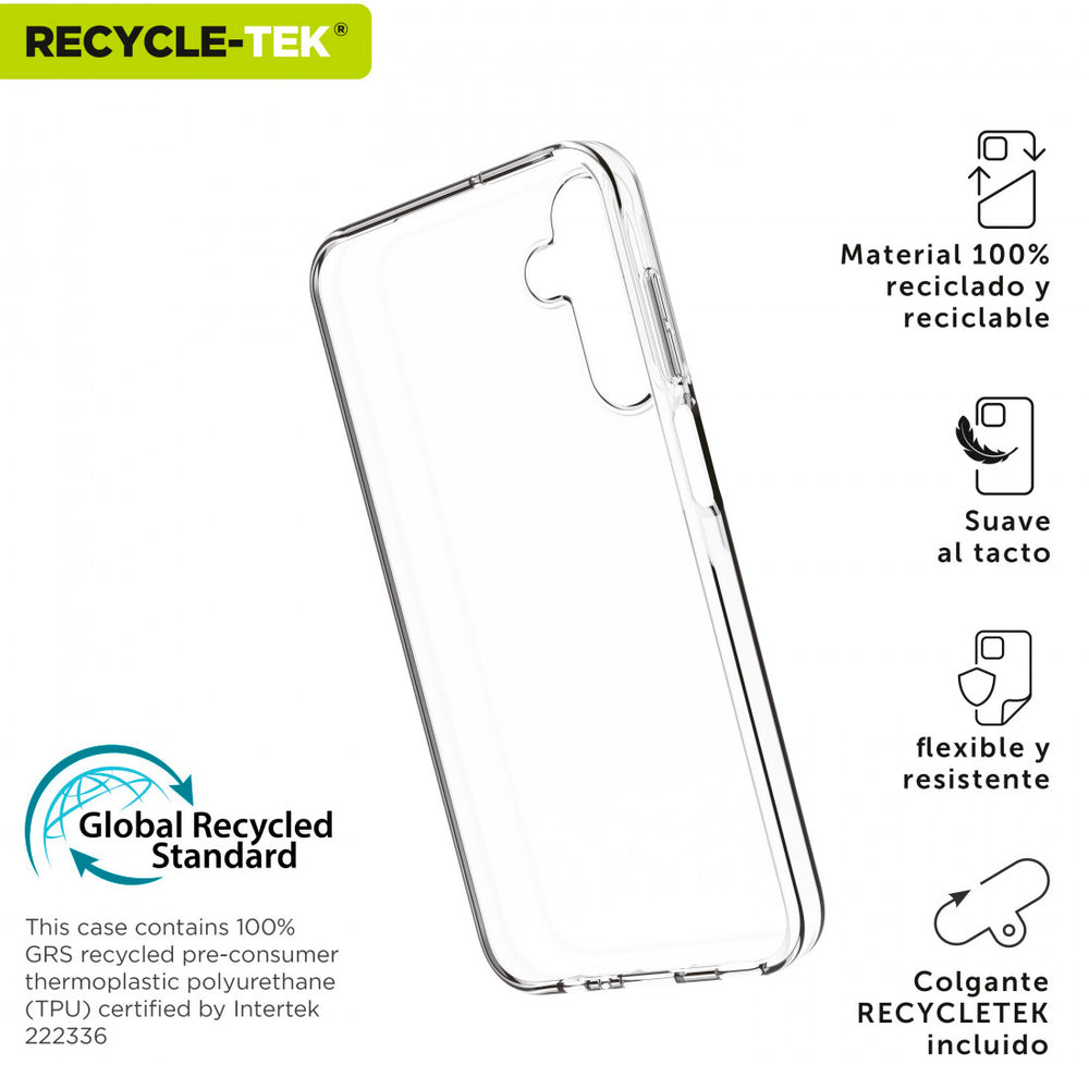 Funda Muvit for Change recycletek para Samsung Galaxy A15 4G/5G transparente