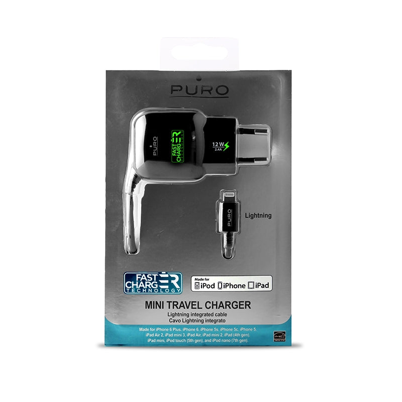 Mini Transformador 2.1 Amp Apple MFI Puro (Fast Charger)