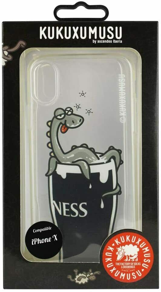 Funda Kukuxumusu Nesi para Apple iPhone X Transparente