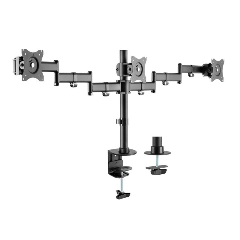 Soporte de Mesa Equip para 3 Pantallas 13″-27″ Doble Brazo Articulado Max. 24Kg