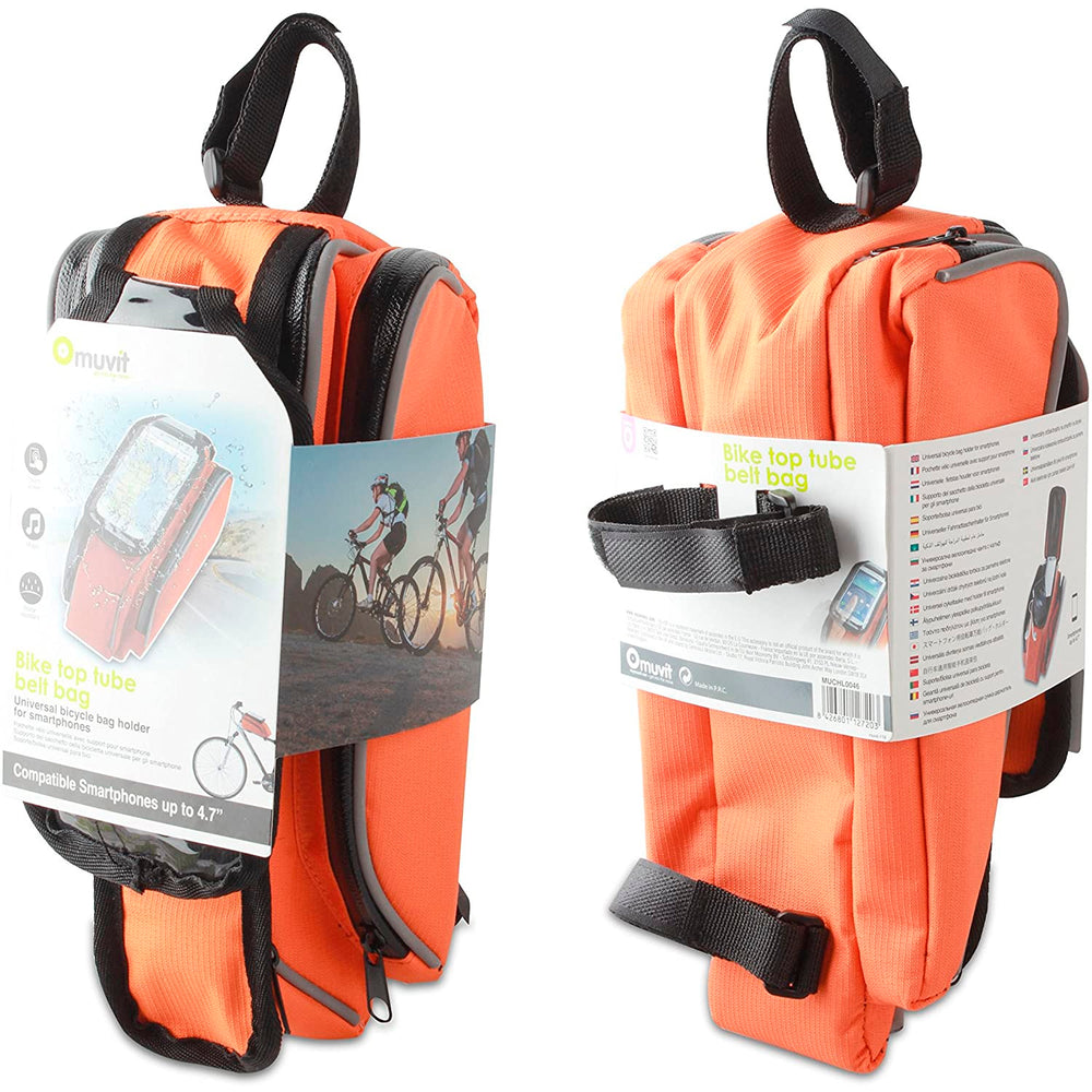 Bolsa para Bicicleta o Moto Muvit MUCHL0046 Smartphone hasta 4,7» naranja