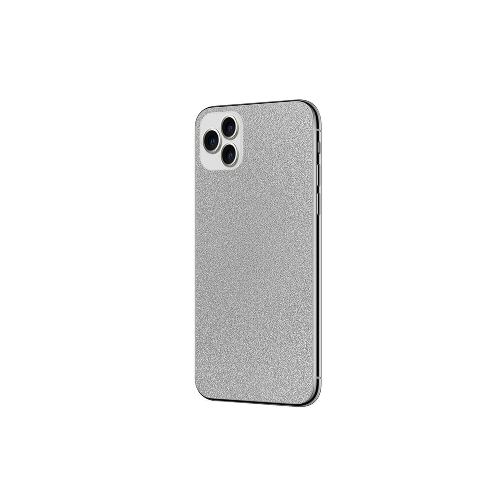 Funda Celly PROSKIN – 1 Pieza Piel personalizada Plata Brillante