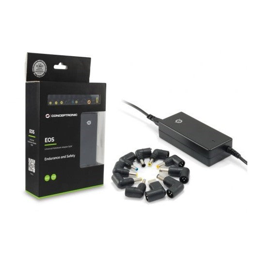 Adaptador de corriente original Conceptronic Universal 65W (10 Conectores)