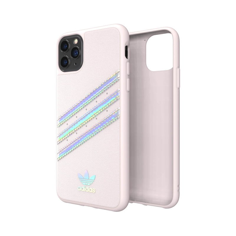 Funda Original Adidas para Apple iPhone 11 Pro Max rosa/holograma (NUEVO).