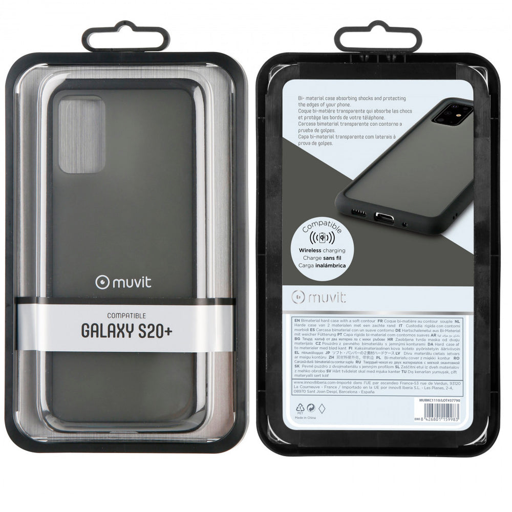 Funda Muvit para Samsung Galaxy S20 plus Smoky Edition negra