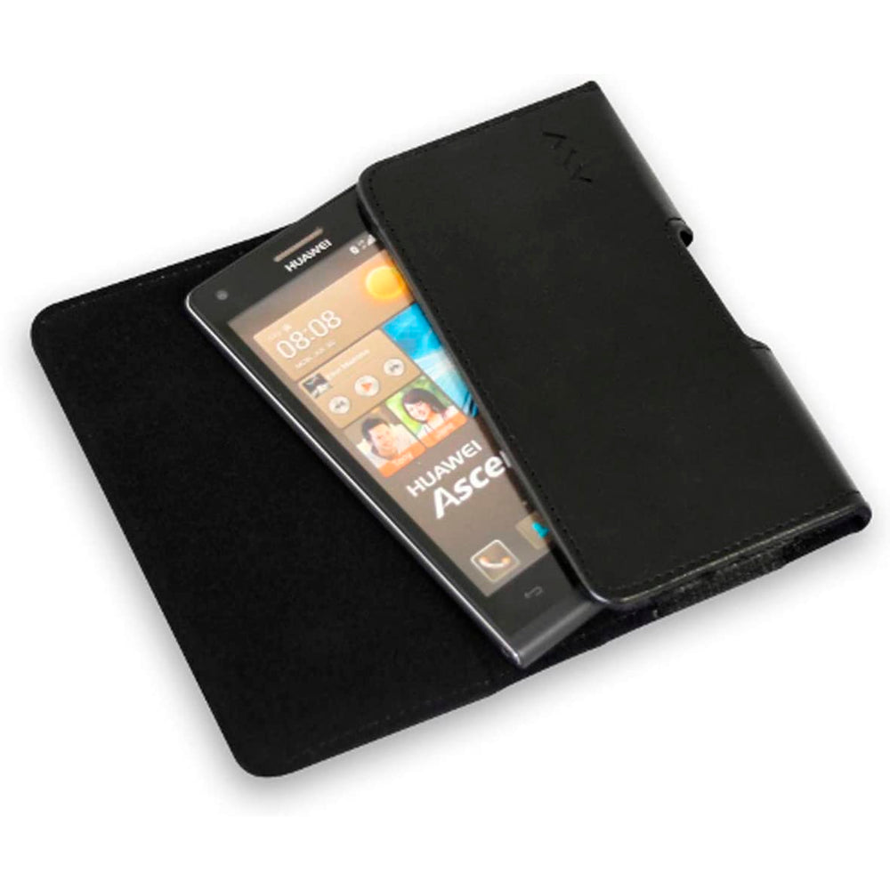 Funda para móvil. Cinturón riñonera Myway tamaño XL negro.