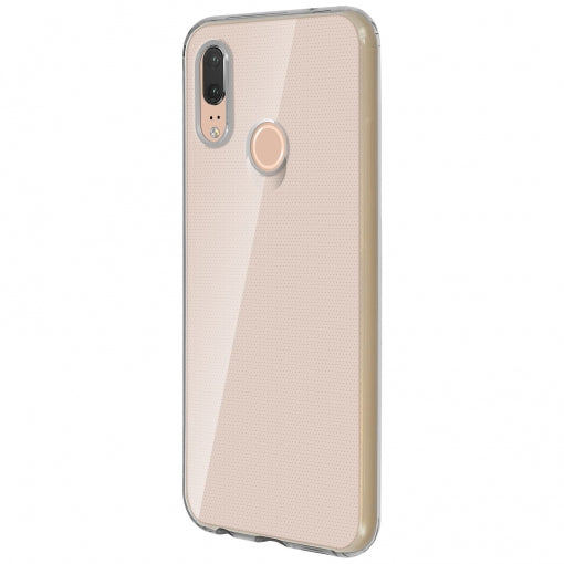Carcasa original Huawei Soft Touch Semirrígida para Huawei P20 Lite transparente