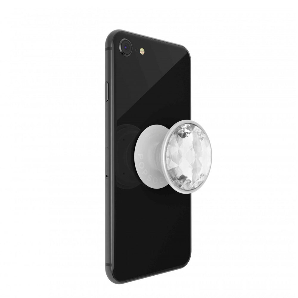PopSockets soporte adhesivo Disco Crystal Silver