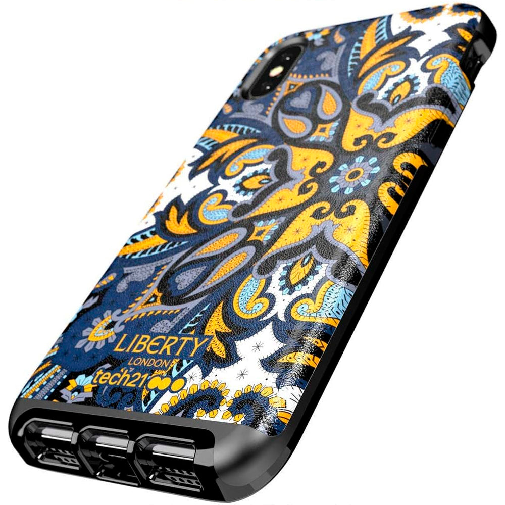 Funda Protectora Tech21 EVO Luxe Liberty Marham Apple iPhone X/iPhone XS Azul