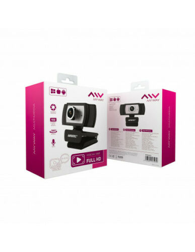 Cámara Webcam MyWay 1080P FULL HD **Embalaje dañado, producto nuevo.**.