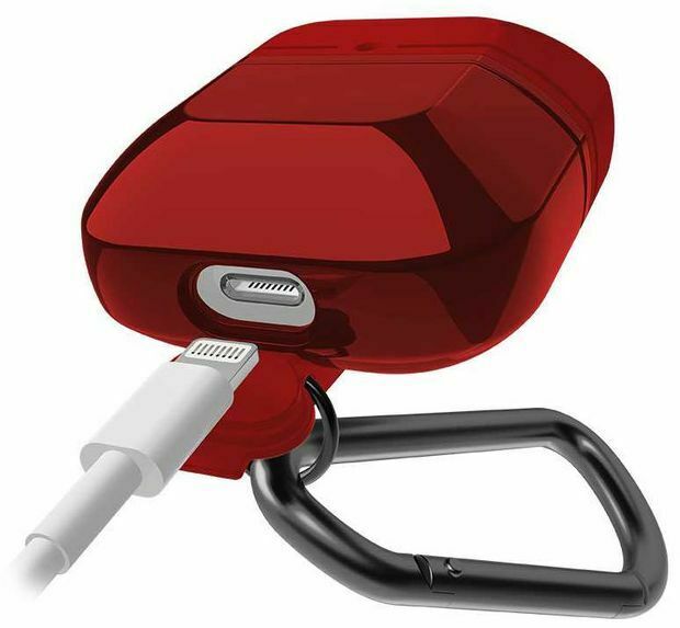 Estuche X-Doria Defense Journey para Air pods 1 y 2 rojo