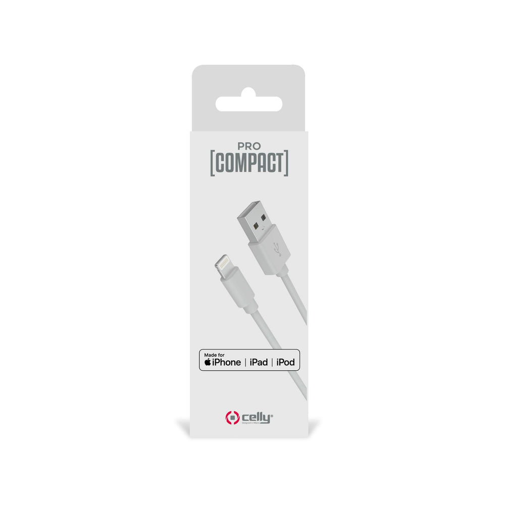 Cable Celly PCUSBLIGHT USB-A a conector de 8 pins 12W blanco