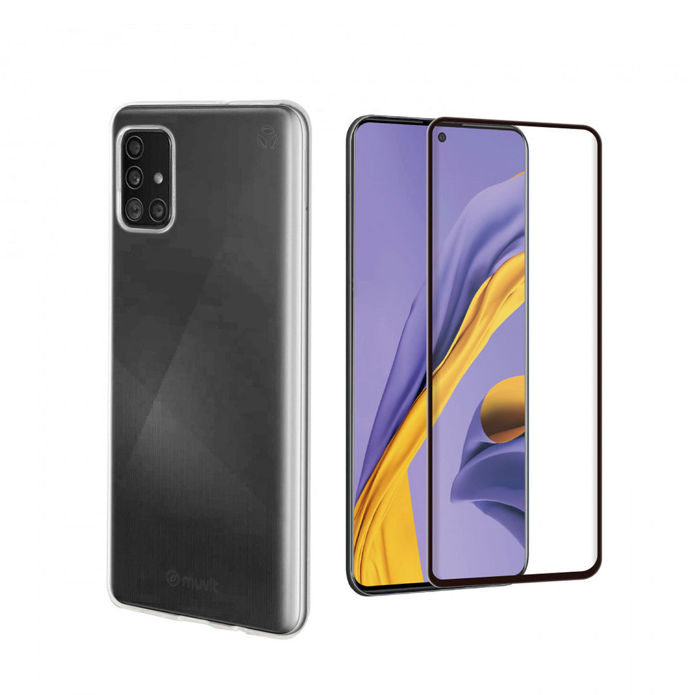 Pack Muvit for Change para Samsung Galaxy A51 funda Cristal Soft + protector