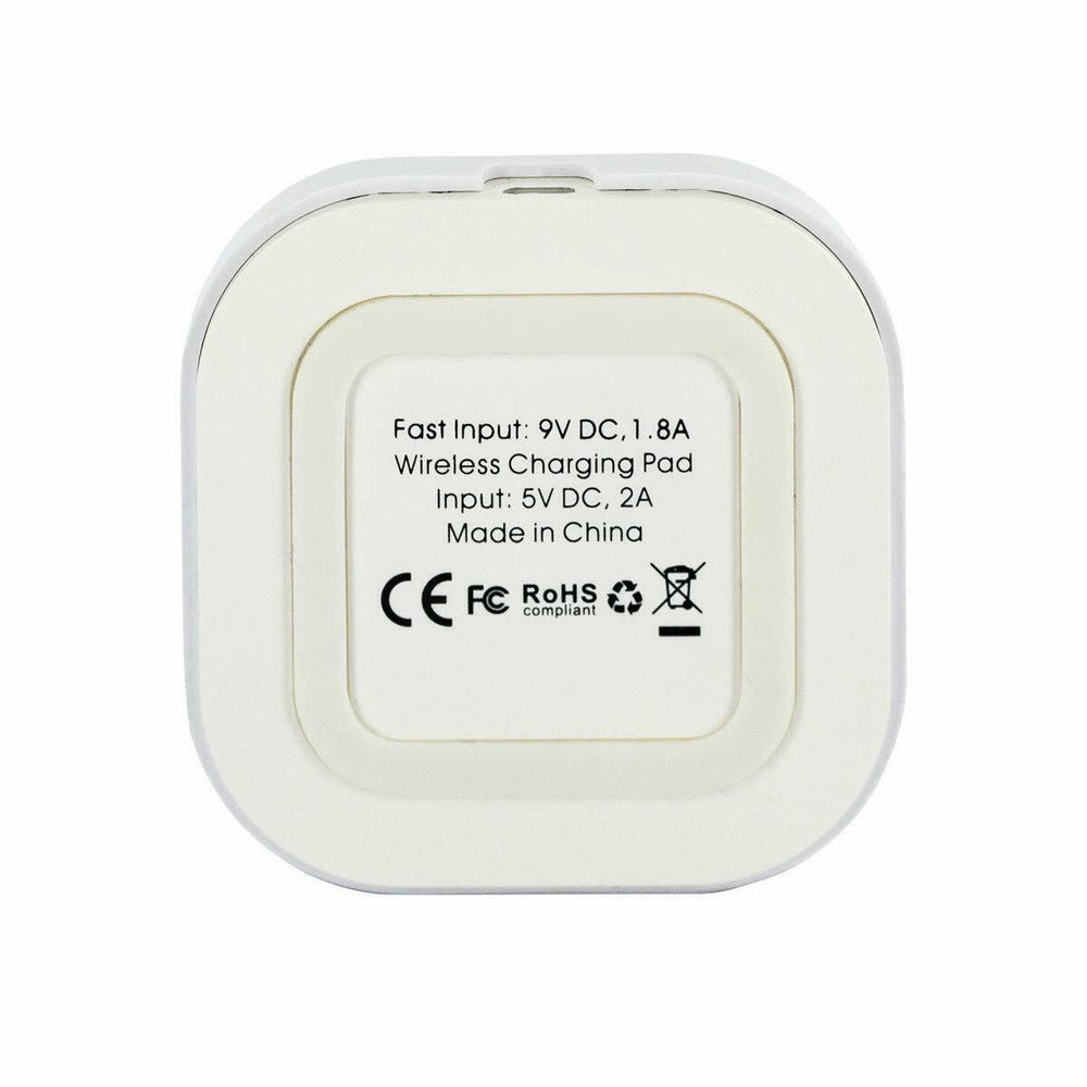 Cargador soporte sobremesa inalámbrico Muvit iO Qi 2a Blanco.