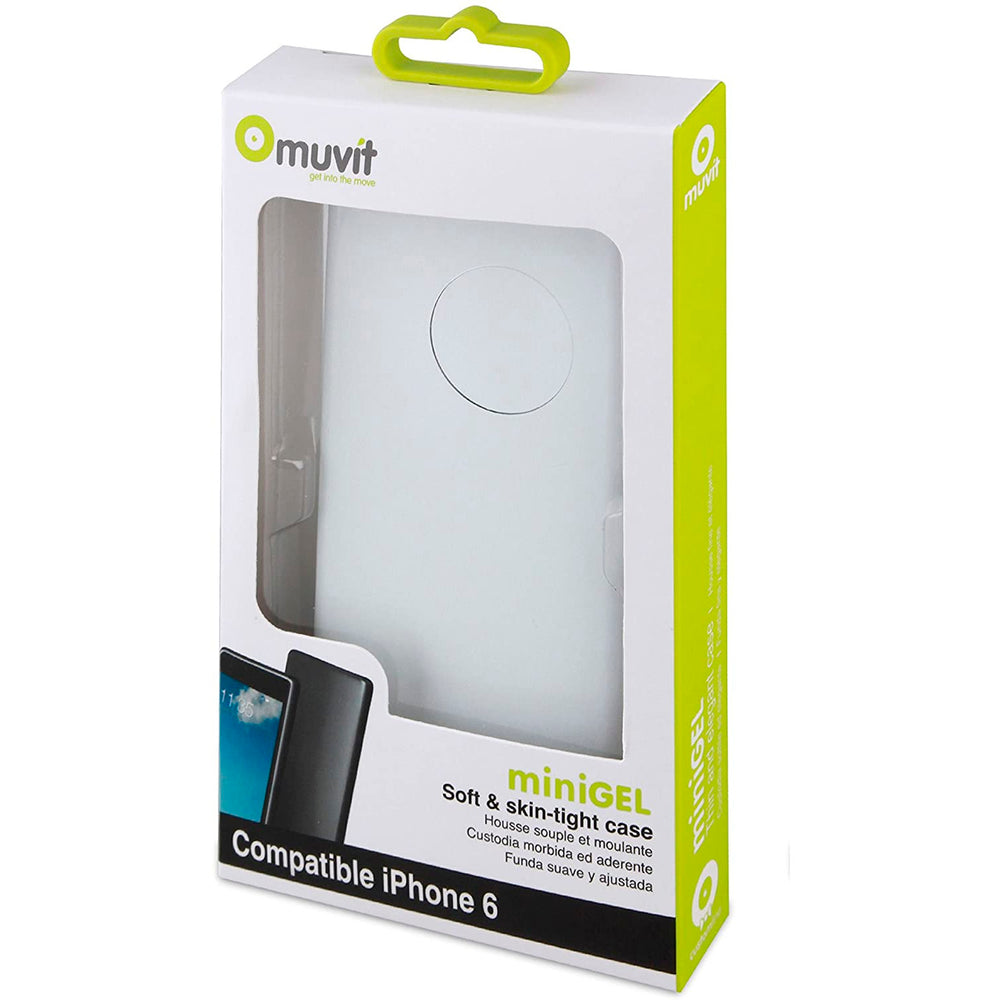 Funda Muvit minigel fina para Apple iPhone 6 blanca.