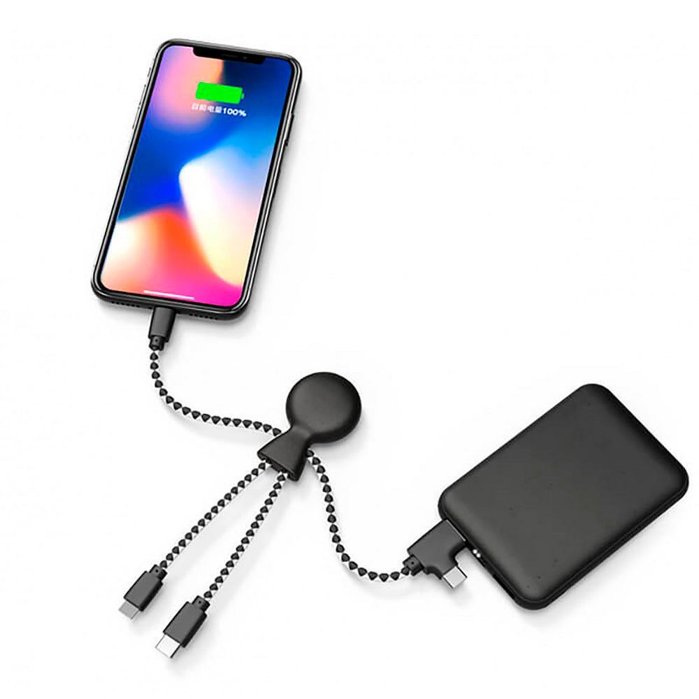 Xoopar Pack Bio powerbank 5.000 mAh+cable multi USB/Tipo C/micro USB y Light..