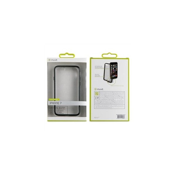 Funda Muvit Cristal Soft Bump para Apple iPhone 7 color negro
