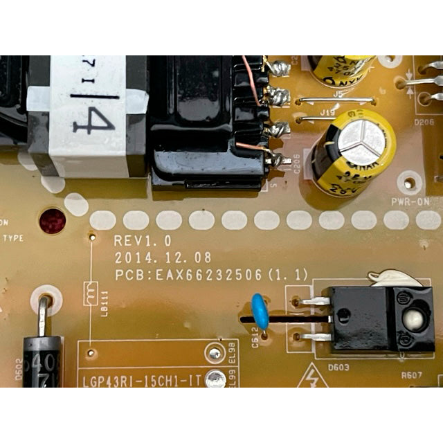 Fuente de alimentación para TV LG 43SL5B-B EAX66232506(1.1).