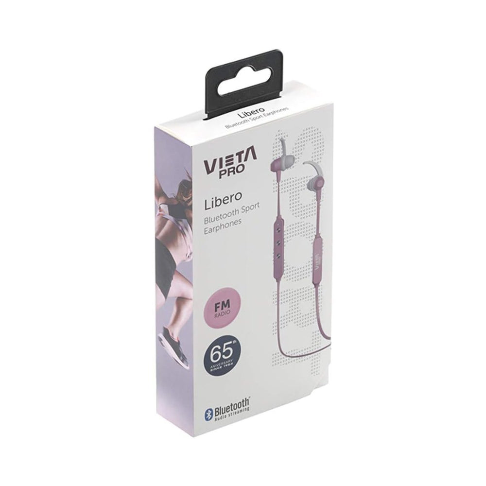 Auriculares deportivos Vieta Pro VHP-SB430 Libero Bluetooth radio FM rosa Usado