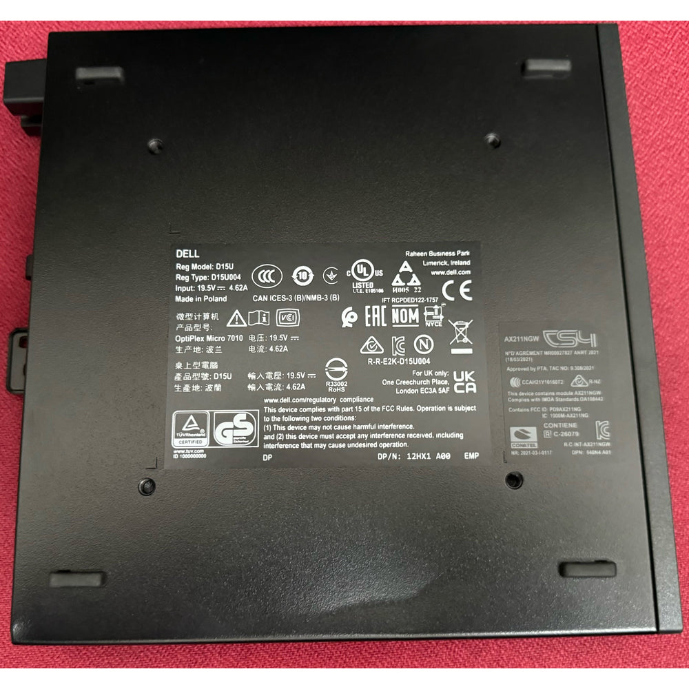 Mini PC Dell Optiplex 7010 I5-12500T 8GB DDR4-SDRAM 512GB SSD W11Pro *con golpe*