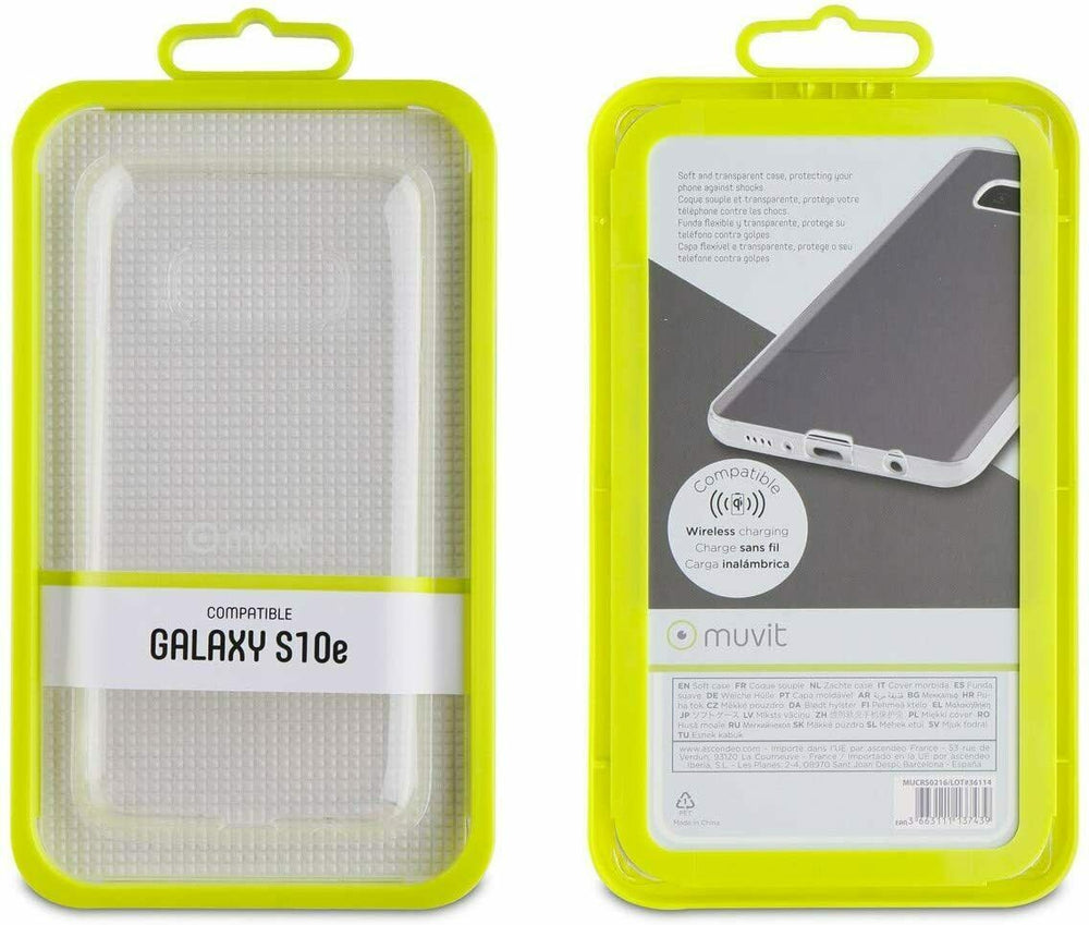 Funda Muvit para Samsung Galaxy S10E Crystal Soft Transparente