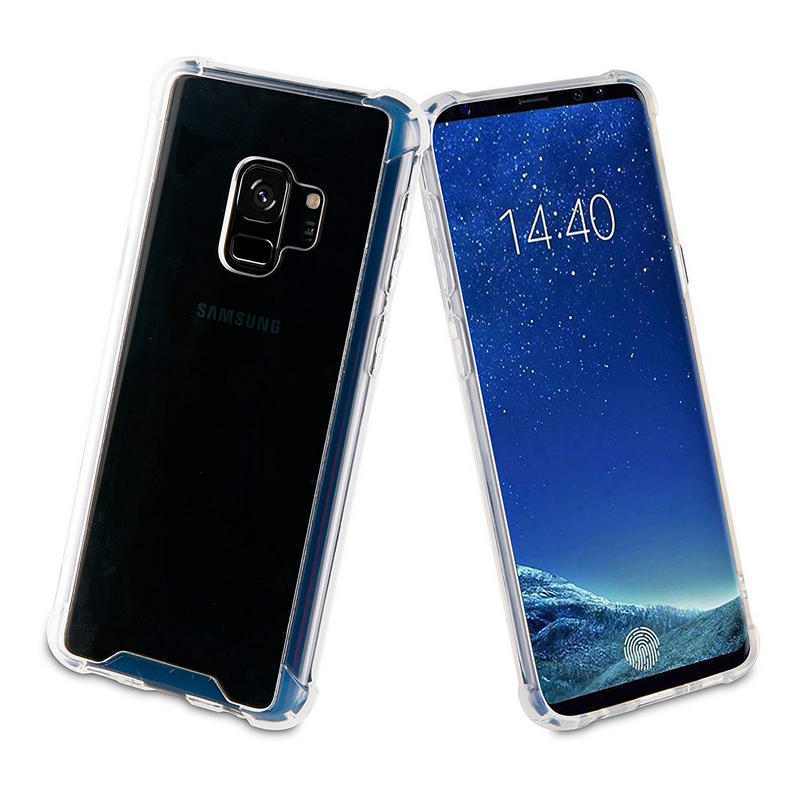 Funda Muvit Pro Cristal Bump Transparente para Samsung Galaxy S9.