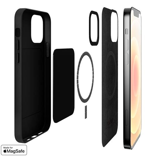 Funda PURO SKY MAG compatible para Apple iPhone 12 / 12 Pro negro