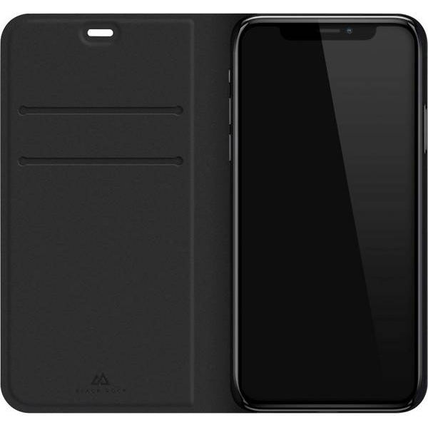 Funda Black Rock para Apple iPhone X/XS Booklet Material Pure Negra (NUEVA).