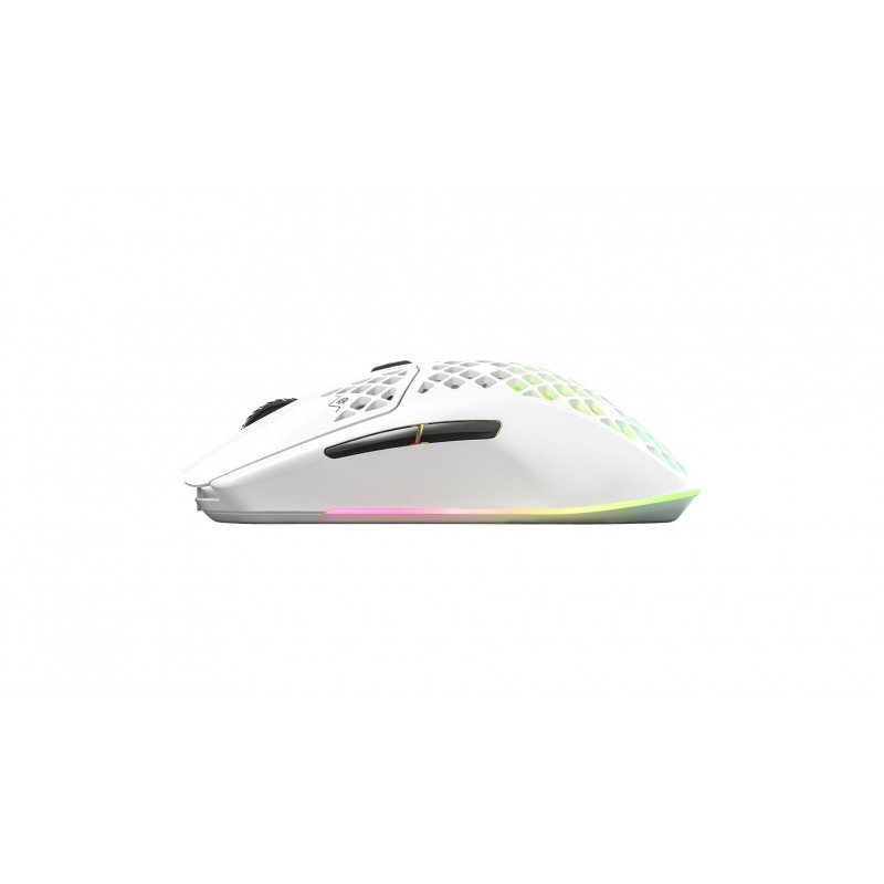 Raton Steelseries Aerox 3 Wireless Blanco Usado **No funciona en modo Wireless**