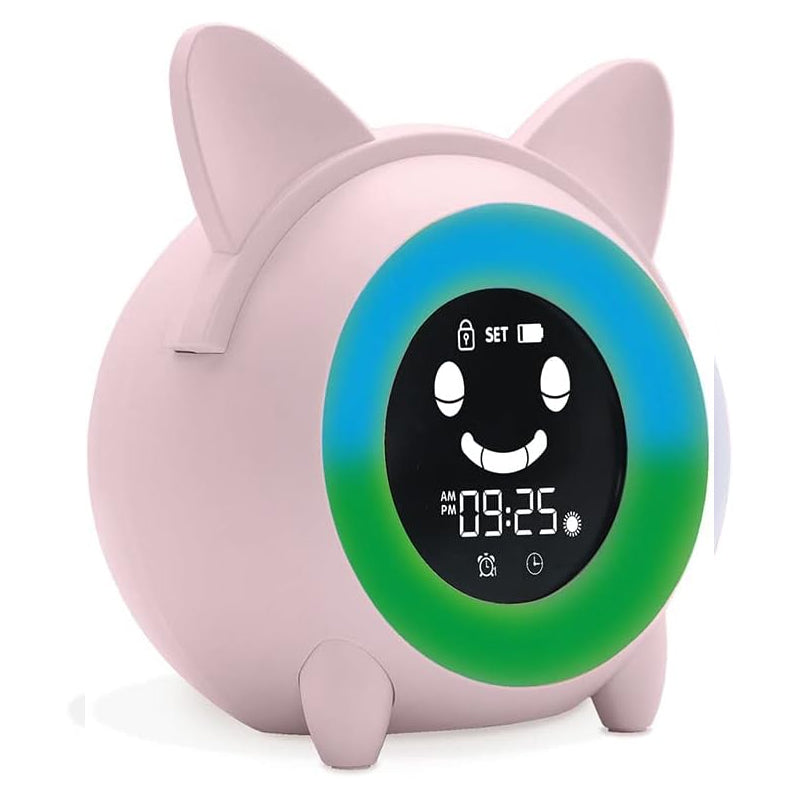 Despertador Infantil Metronic 477345 Luz Quitamiedos Pantalla LCD Educativa USB