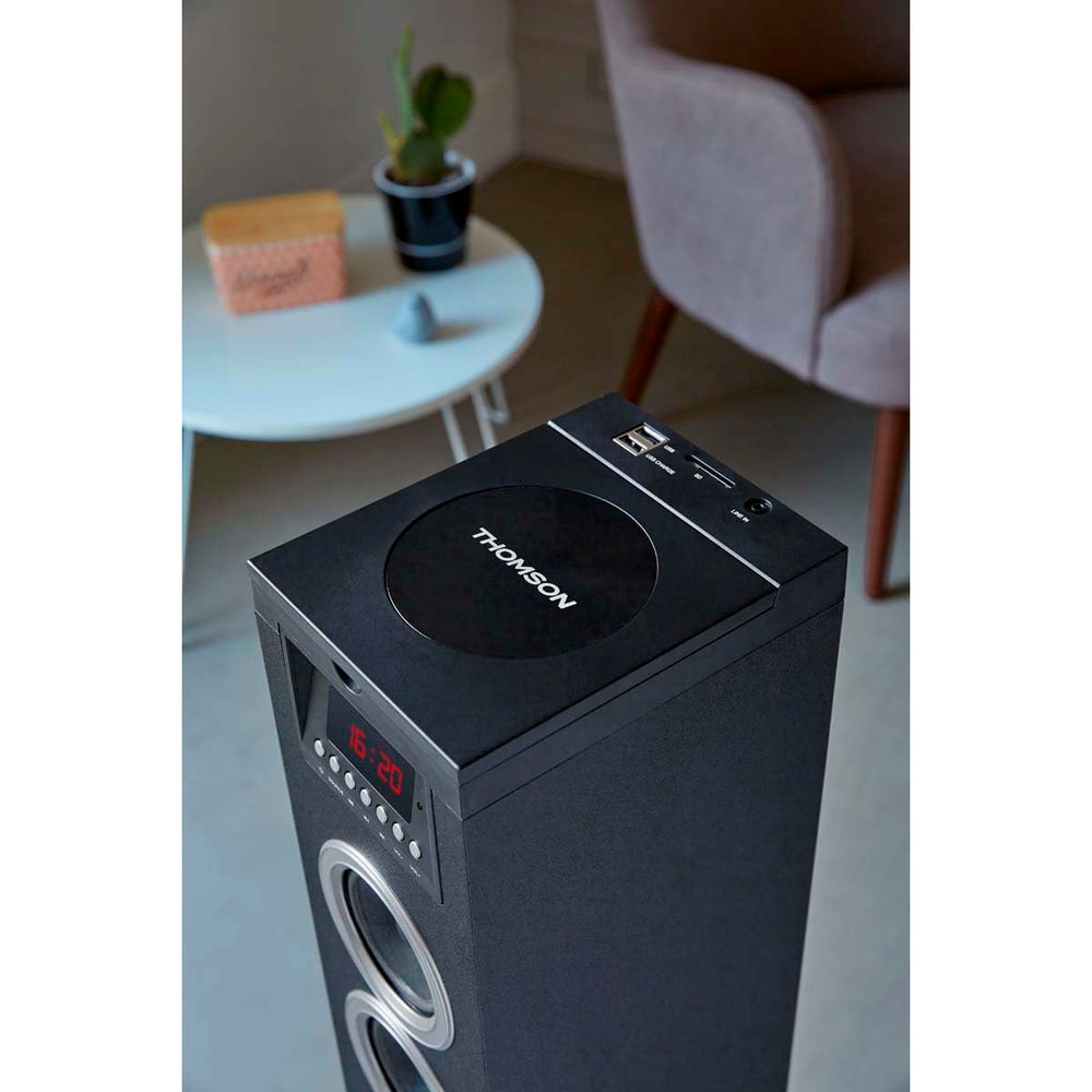 Torre Multimedia THOMSON DS120CD Reproductor de CD, Bluetooth USB-SD