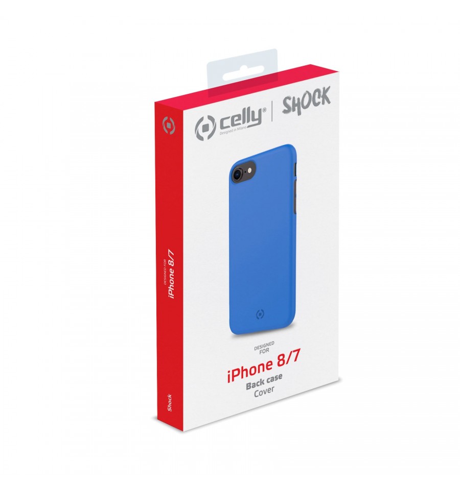 Funda Celly Shock para Apple iPhone SE/8/7 azul