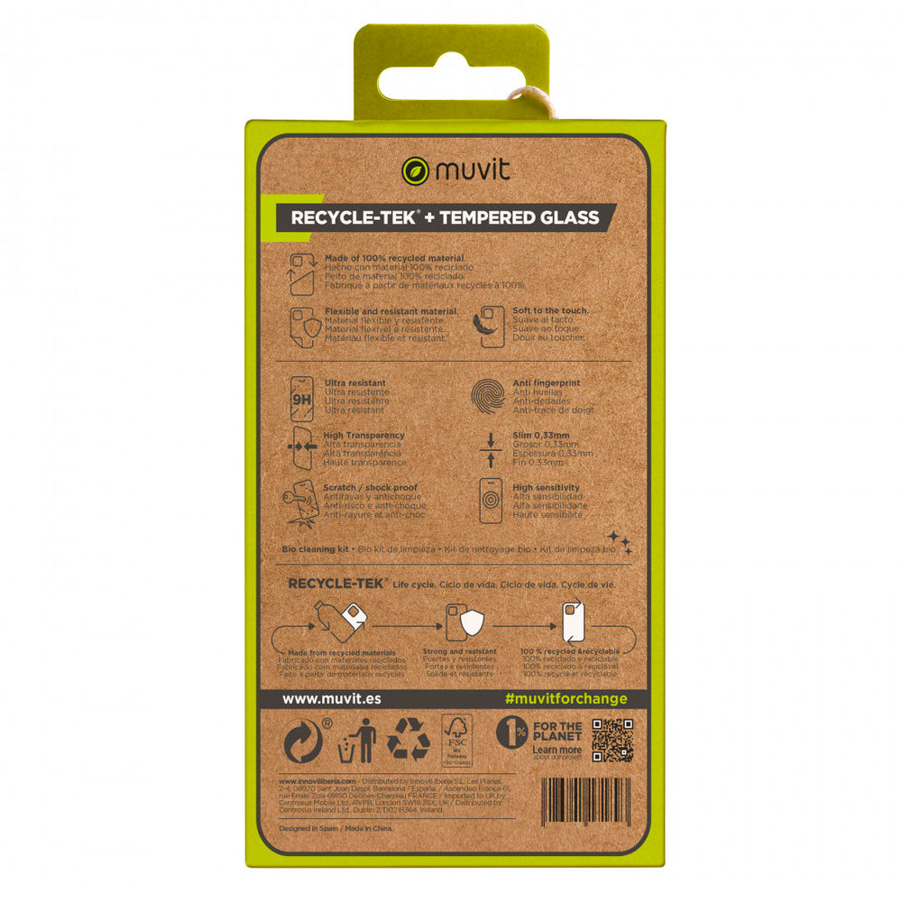 Muvit for change para Xiaomi Redmi Note 12 5G + protector vidrio templado