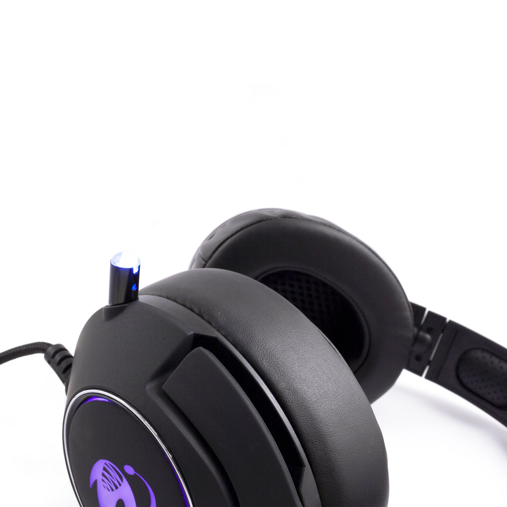 Auriculares CoolBox DeepChroma DG-AUR-02PRO con micrófono e iluminación RGB